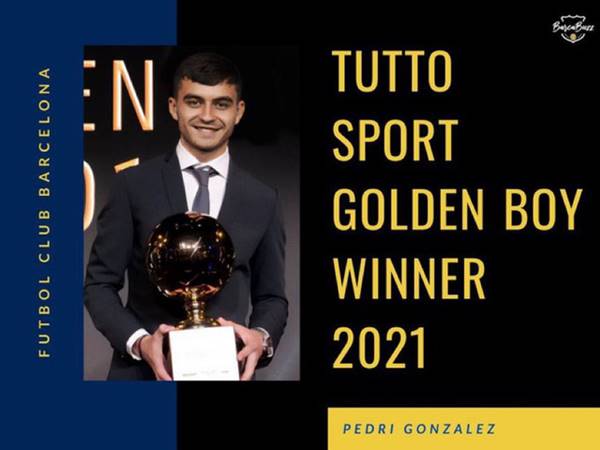 Bóng đá QT 23/11: Tiền vệ Pedri nhận giải thưởng Golden Boy 2021