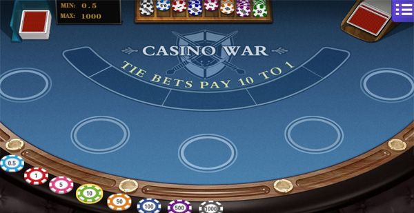 Luật chơi Casino War 