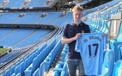 Số áo Kevin De Bruyne: Hành trình những con số