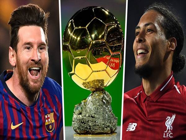 Messi đã vượt qua Van Dijk để giành về Quả Bóng Vàng 2019