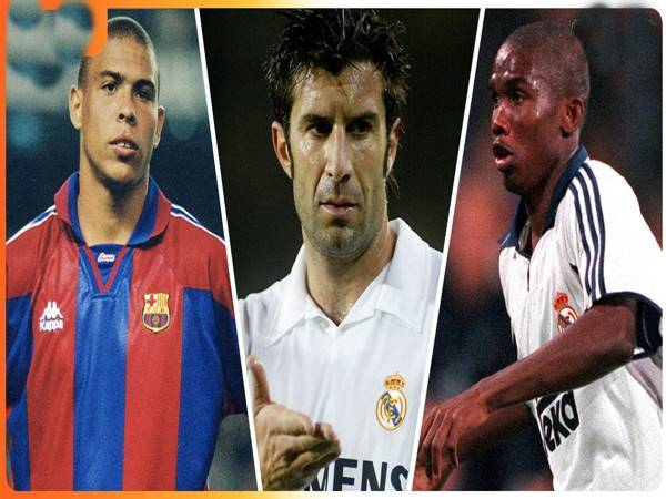 Những cầu thủ Real Madrid từng thi đấu cho Barcelona